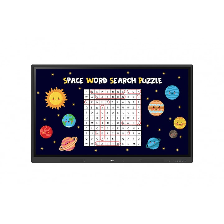 Tabla Interactiva LG 65" CreateBoard 65TR3DK-BM, TR3DK Series, LED LCD Backlight, 3840x2160, ARM Quad Core Cortex-A55, 8GB RAM, 64GB Flash, Android Negru