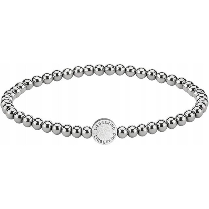 Bratara clasica din otel, Liebeskind, argintie, 18cm
