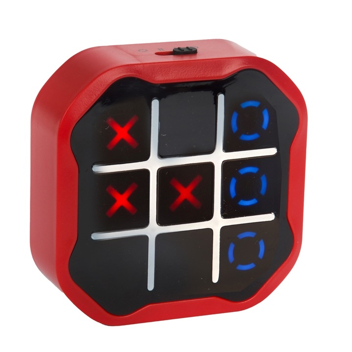 Elektronikus 3 az 1-ben játék, X és 0 - Toi-Toys, Piros