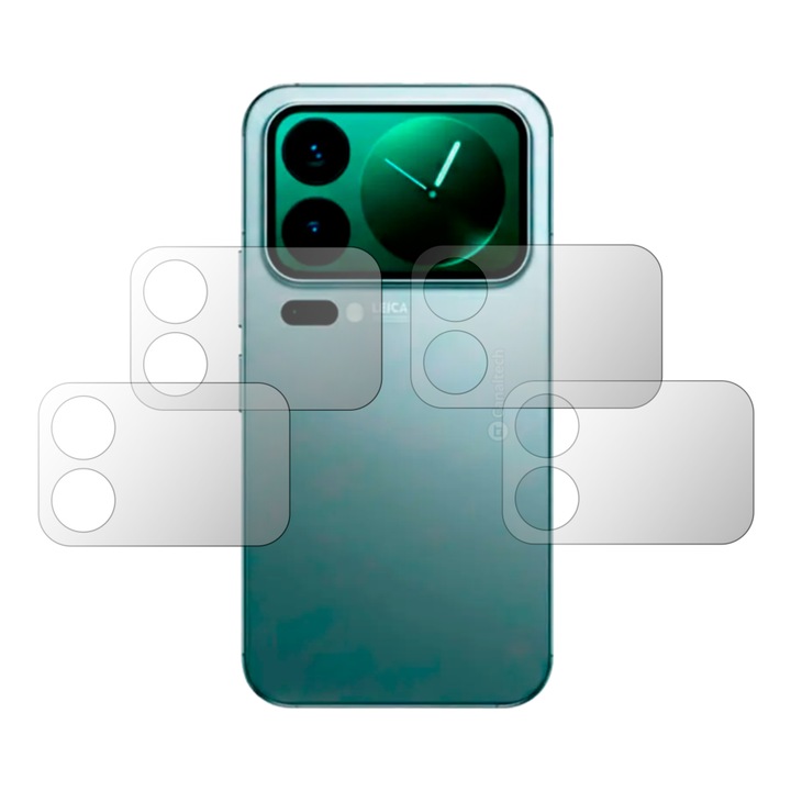 Set 4X Folie Protectie Ecran Spate Folie24, pentru Xiaomi 17 Pro Max, 2X Ultra-Clear + 2X Mate, Acoperire Full-Display si Case-Friendly, Adezive, Flexibile cu Auto Regenerare