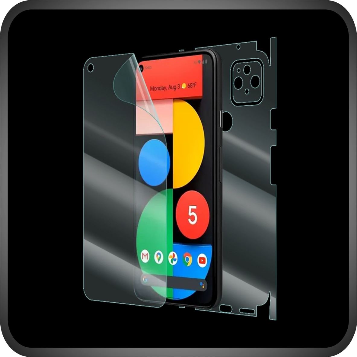 Folie de Protectie Full-Body Folie24, pentru Google Pixel 10, 1 Set Mate cu Acoperire 360, Ecran + Spate si Laterale, Adezive, Flexibile cu Auto Regenerare