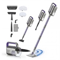 Aparat Curatat Aburi SeveShop® SC-06 1300W, Mop Cu Aburi Portabil 7 m Cablu, Incalzire Rapida 15s, Mop Electric Multifunctional 400ml, Abur, Curatare Fara Detergenti Pentru Gresie, Parchet, Covoare, Aparat Curatat Aburi Profesional, Mov