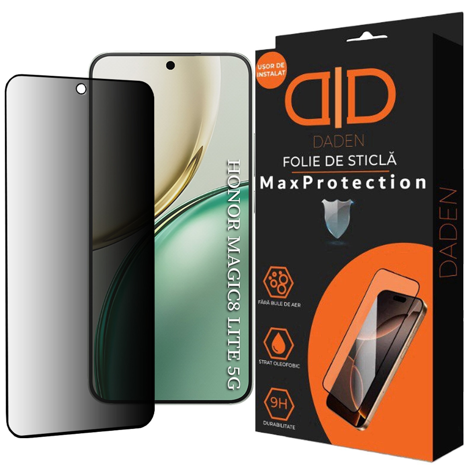 Folie Sticla Privacy pentru Honor Magic 8 Lite MaxProtection, Full Cover, Protectie Profesionala, Ultra Rezistenta, Calitate Premium