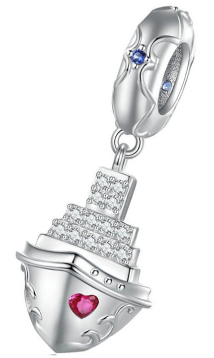 Charm Titanic, argint 925, 2,4x0,9cm, 1,7g