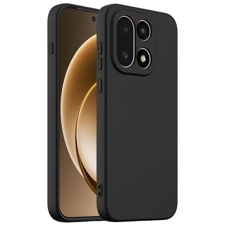 Husa pentru OnePlus 15 Daden® Silicon SoftFlex, Ultra Slim, Protectie sporita, Interior de microfibra, Negru