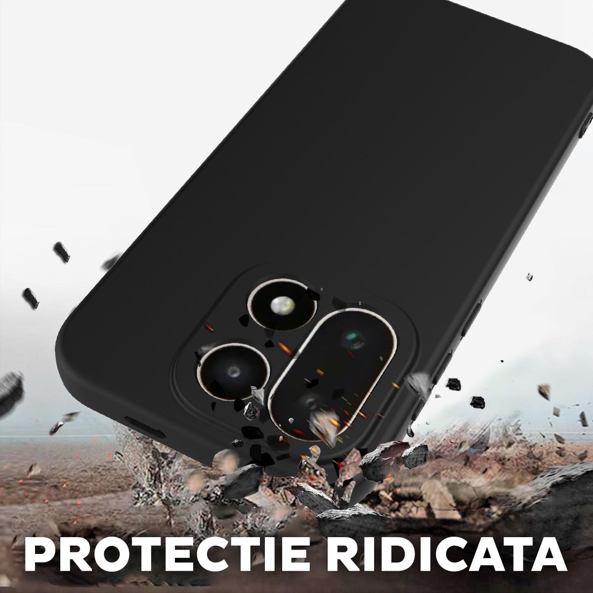 Husa pentru OnePlus 15 Daden® Silicon SoftFlex, Ultra Slim, Protectie sporita, Interior de microfibra, Negru