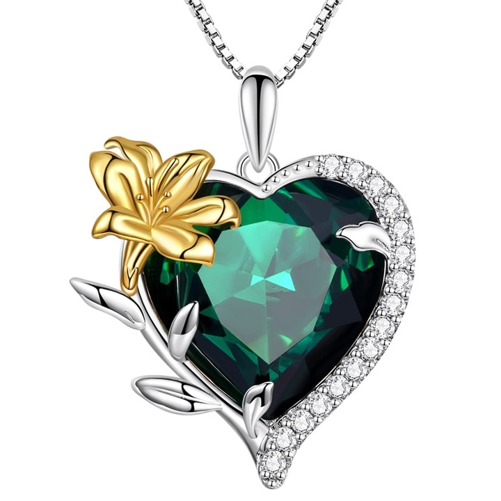 Colier dama din argint 925, Trusky, Model piatra luna Mai