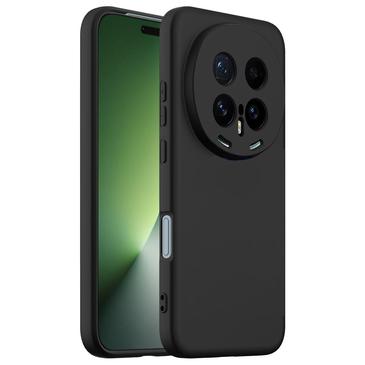 Husa pentru Honor Magic 8 Pro Daden® Silicon SoftFlex, Ultra Slim, Protectie sporita, Interior de microfibra, Negru