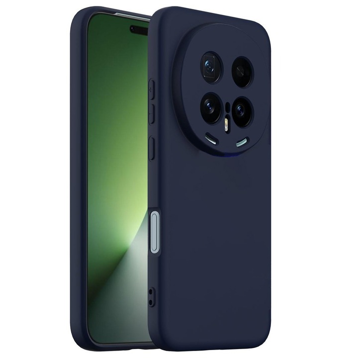 Husa pentru Honor Magic 8 Pro Daden® Silicon SoftFlex, Ultra Slim, Protectie sporita, Interior de microfibra, Albastru