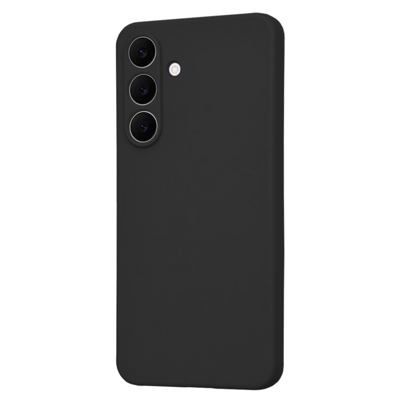 Husa TPU Catifea Soft compatibila cu Samsung Galaxy S25 FE, Negru