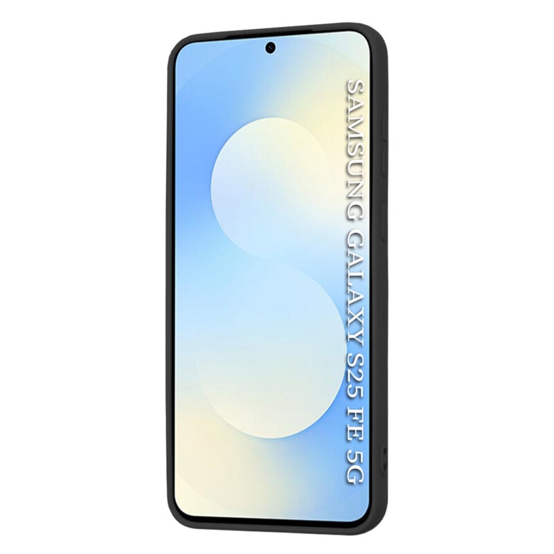 Husa TPU Catifea Soft compatibila cu Samsung Galaxy S25 FE, Negru