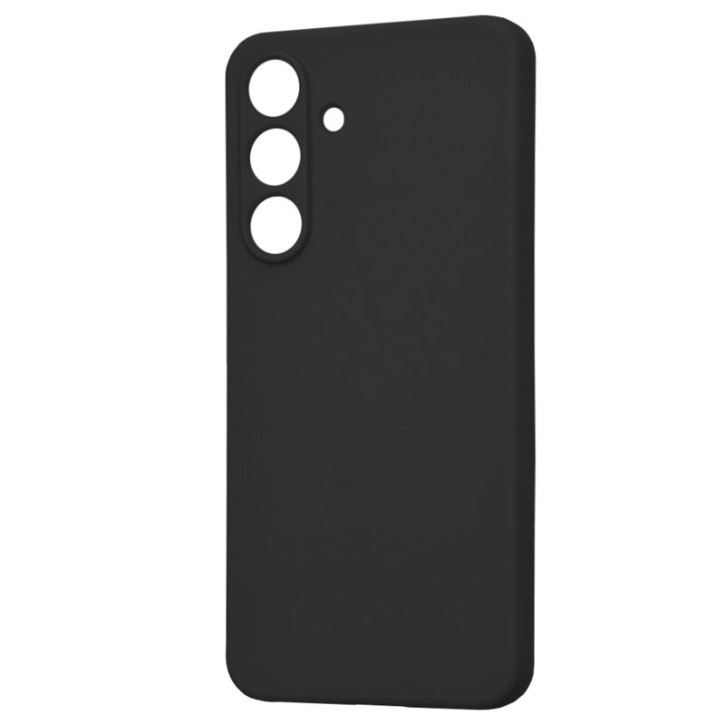 Husa TPU Catifea Soft compatibila cu Samsung Galaxy S25 FE, Negru