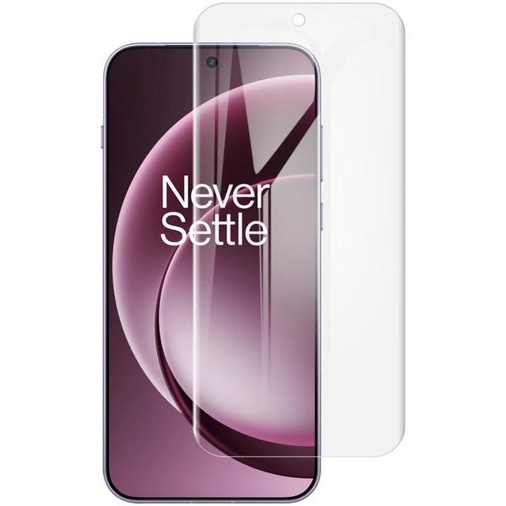 Folie Silicon Ecran pentru OnePlus 15, Silicon Hydrogel Regenerabil, Flexible Hydro-Crystal, Protectie Completa, Full Glue, Instalare usoara, Set complet pentru Instalare