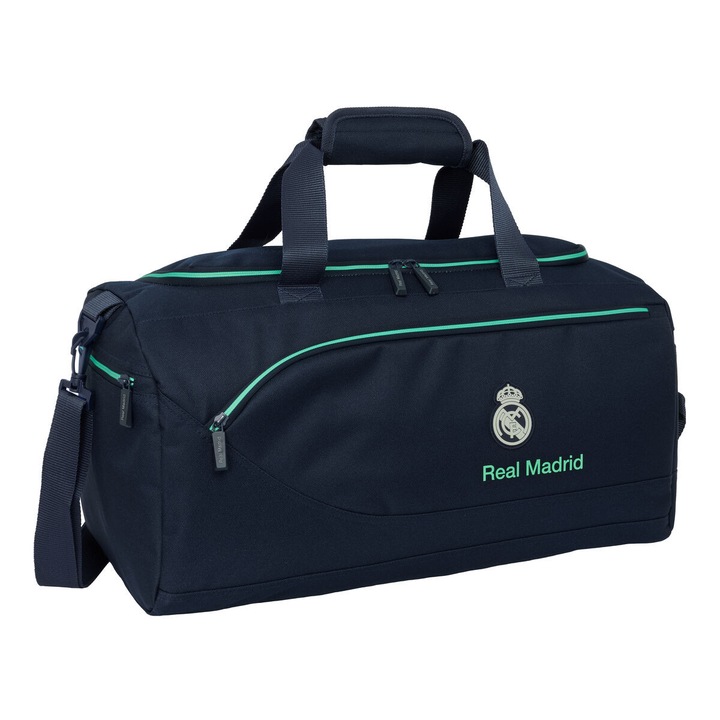 Geantă Sport Real Madrid C.F., poliester, bretea ajustabilă, 50x25x25cm