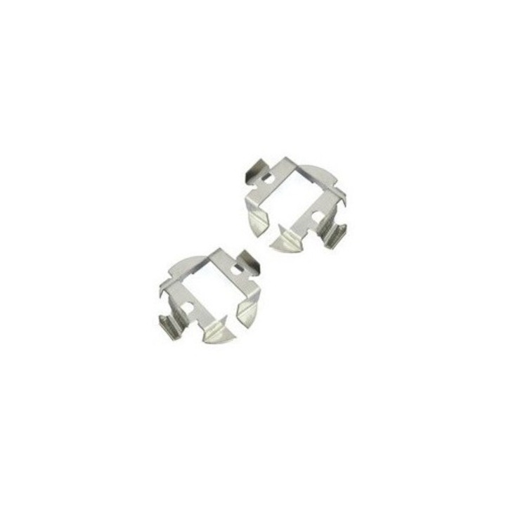 Set 2 adaptoare bec LED, Xenon Bright, pentru Audi, Skoda, VW, argintiu