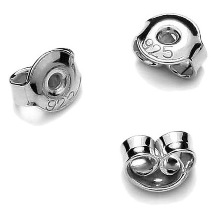 Inchizatori clasice pentru cercei, Siju, argint 925, hipoalergenic, 4,5mm, set