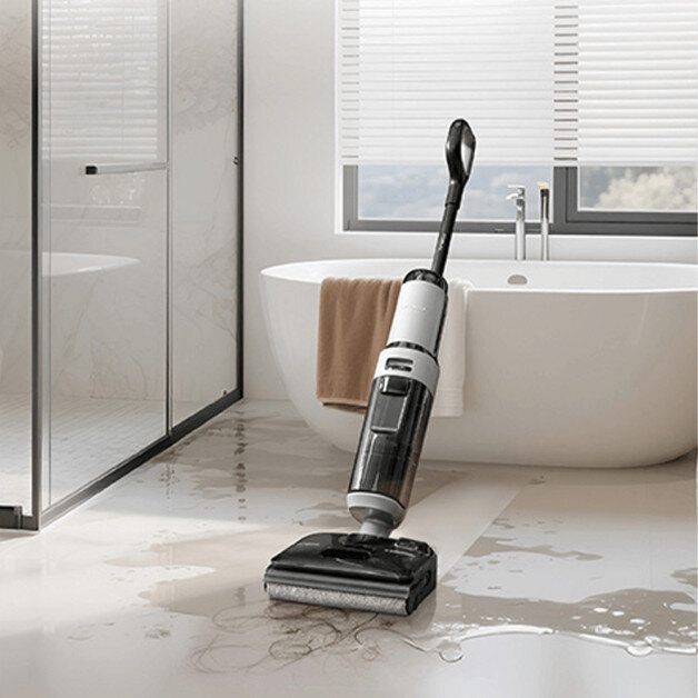 Aspirator Tineco Floor One I5 Stretch Plus, funcție de curățare umedă și uscată, 30x45cm, alb