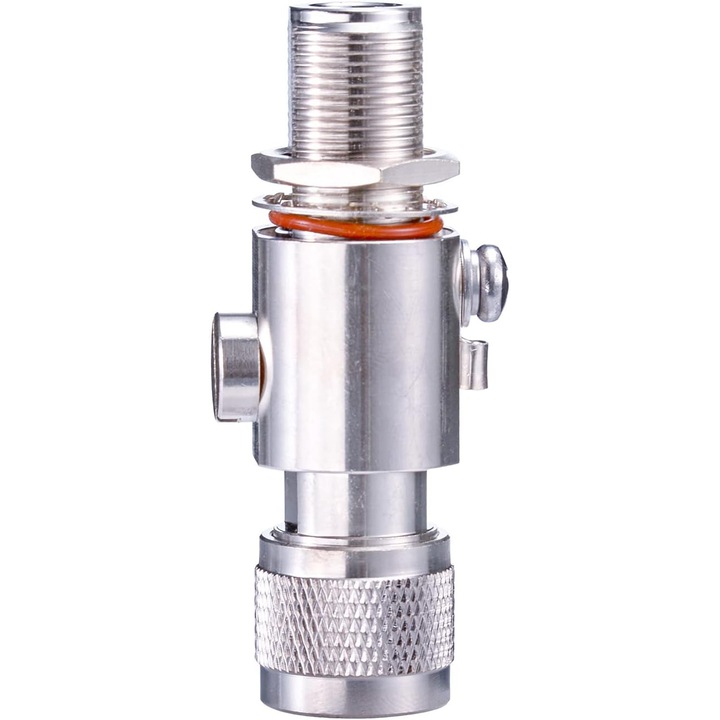 Защита от пренапрежение, мълниеотвод, коаксиален разрядник N мъжки към N женски 50 Ohm DC 0-6GHz конектор за GPS WiFi 4G LTE външна 868MHz Lora Helium Miner Hotspot антена