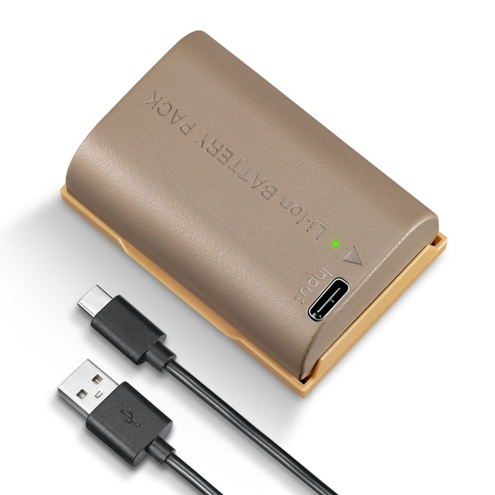 Acumulator K&F Concept LP-E6NH 2250mAh, conector USB-C