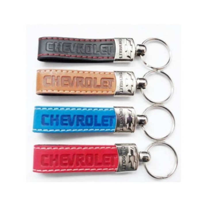 Kulcstartó Eco bőr Chevrolet kék