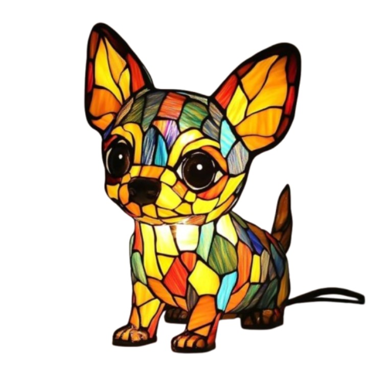 Veioza LED, rasina, Chihuahua, 17 cm, LED