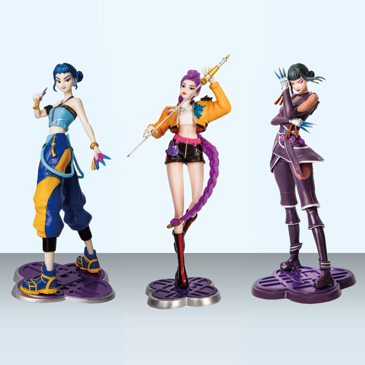 Set figurine K-POP Witcher Girls, Zoe + Rumi, 3 piese, 22cm