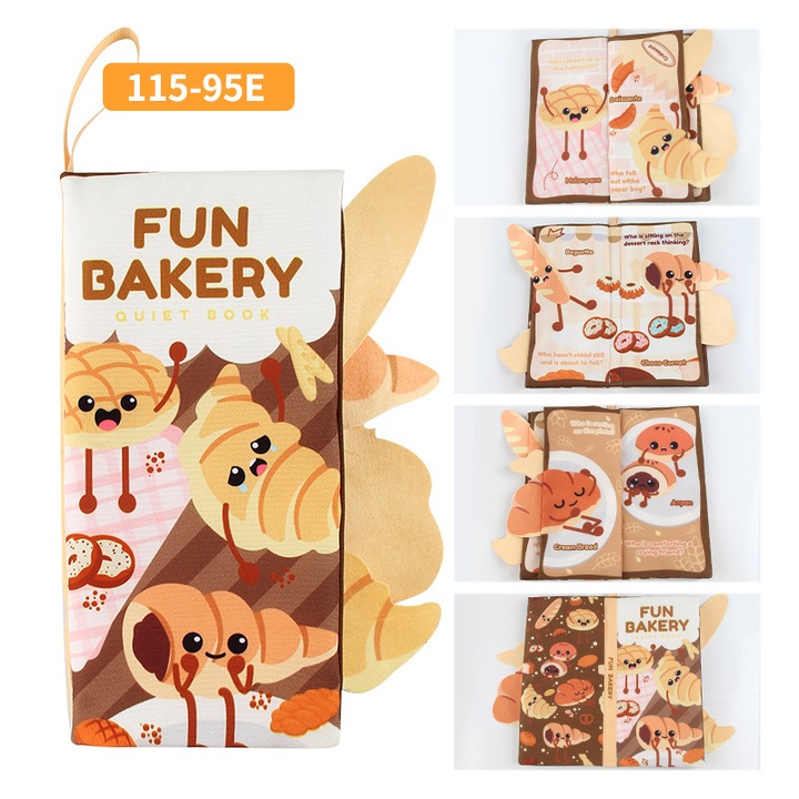 Carte educationala Montessori, senzoriala, din fetru