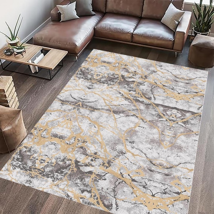 Covor printat, spate antialunecare, lavabil, 160x230