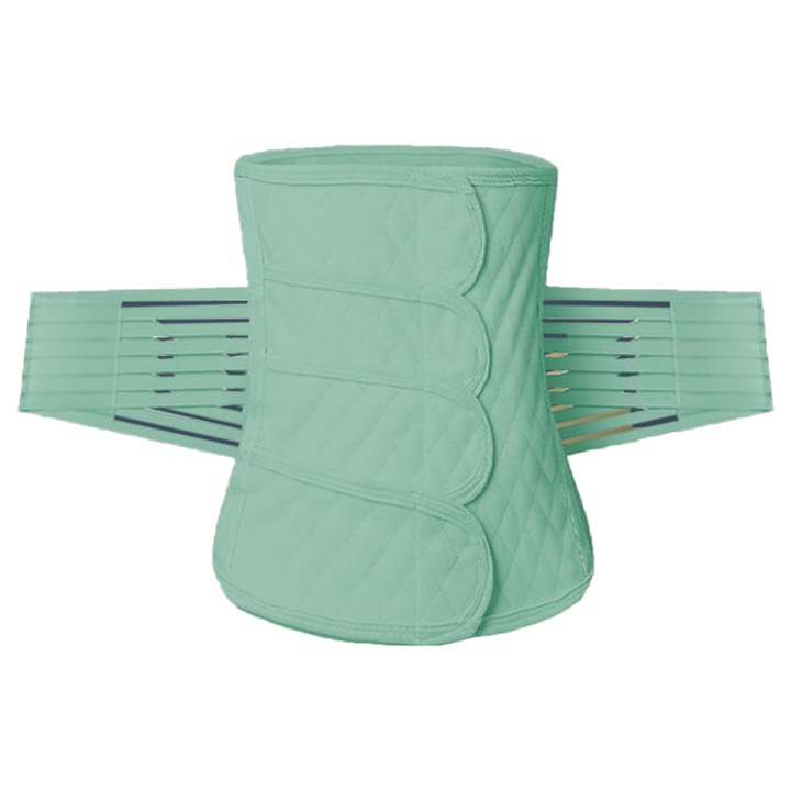 Szülés utáni hasi öv, állítható, smaragdzöld, XL