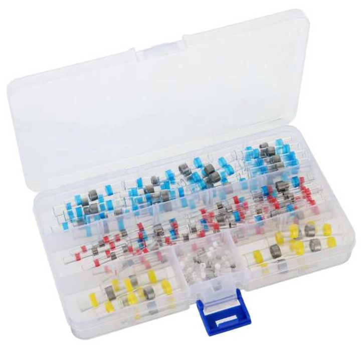 Set de 120 de conectori impermeabili pentru cablu, 4 dimensiuni, 2cm