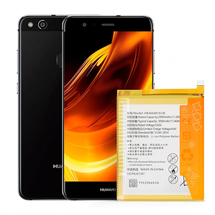 Baterie HB366481ECW pentru Huawei P9 Lite / P10 Lite / P20 Lite / P8 Lite (2017) / P Smart (2018), 3000 mAh, NOWACELL