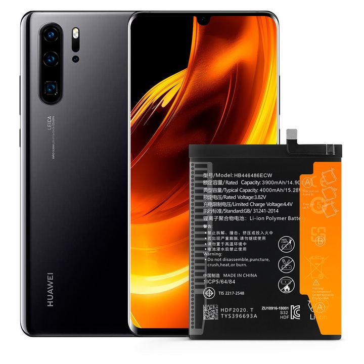 Baterie HB446486ECW pentru Huawei P Smart Z / P20 Lite 2019 / Honor 9X / Mate 30 Lite / Huawei Y9s, 4000 mAh, NOWACELL
