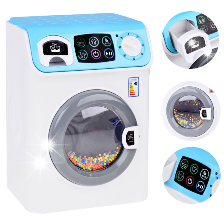 Set jucarie masina de spalat, NawiToys, efecte sonore si luminoase, 23x16,5x12,5cm