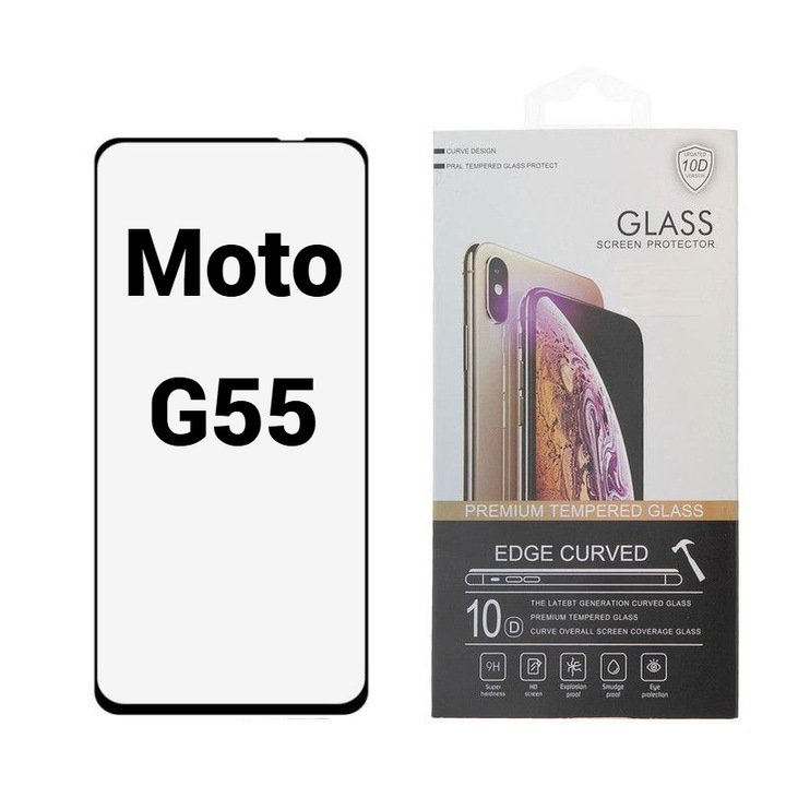 Folie Protectie Ecran 10D pentru Motorola Moto G55