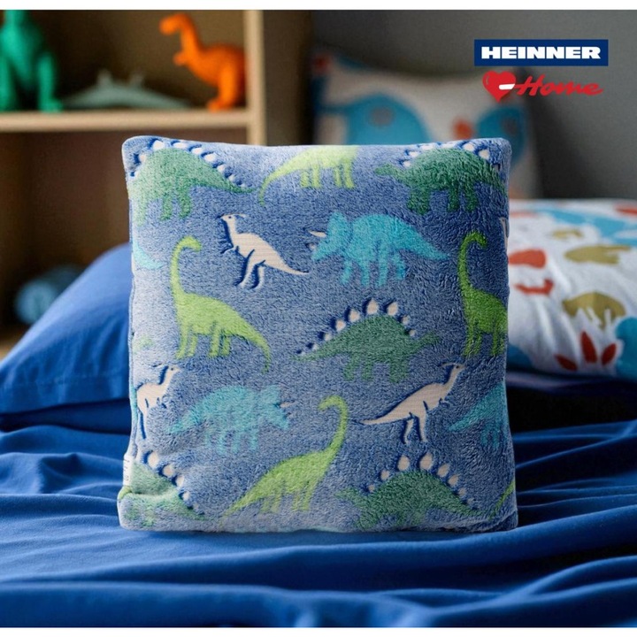 Perna cu model fosforescent, dino, 45x45