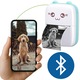 KRUMAD Mini hordozható Bluetooth hőnyomtató - kompakt fotónyomtató 200 DPI, tintamentes nyomtatás, Android és iOS kompatibilis, ideális tinédzsereknek és telefonról történő fotónyomtatáshoz