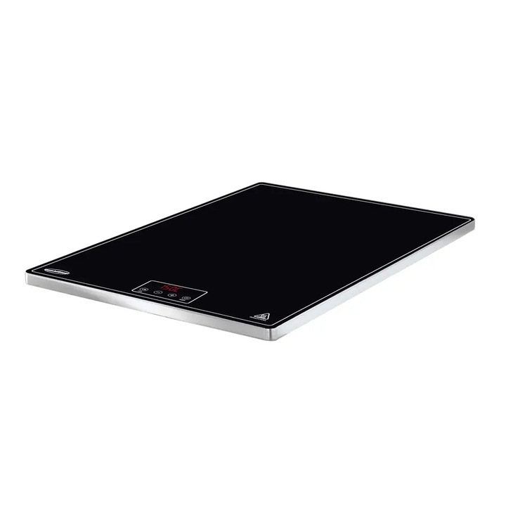 Плот/плоча за поддържане на топли ястия CombiSteel, 55 x 38 см, идеален за супи/тестени изделия/сладкиши, съвместим с GN съдове, регулируема температура 60° - 105°C, равномерно нагряване, лесен за почистване, тънък модерен дизайн, тъч контролен панел