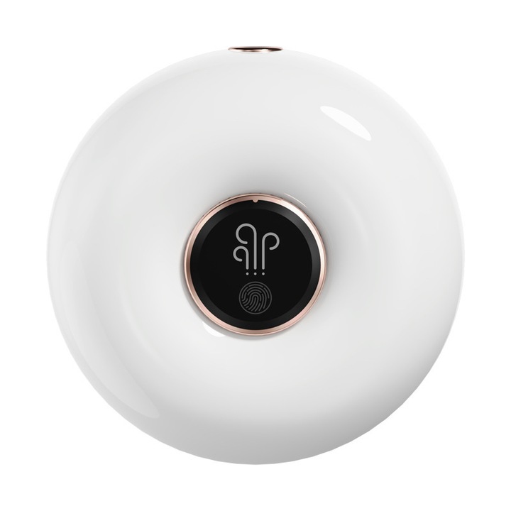 Дозатор за дезинфектант за ръце с пяна, за стенен монтаж, автоматичен инфрачервен сензор, бял, 280 мл