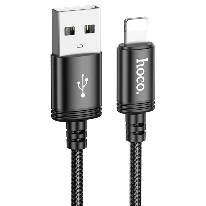 Cablu USB A la Lightning Hoco 3A 60W 3 m X91 negru