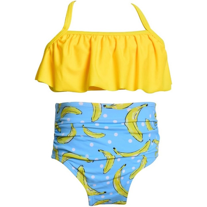 Costum de baie fete, albastru, marime 12-14 ani, SHEKINI