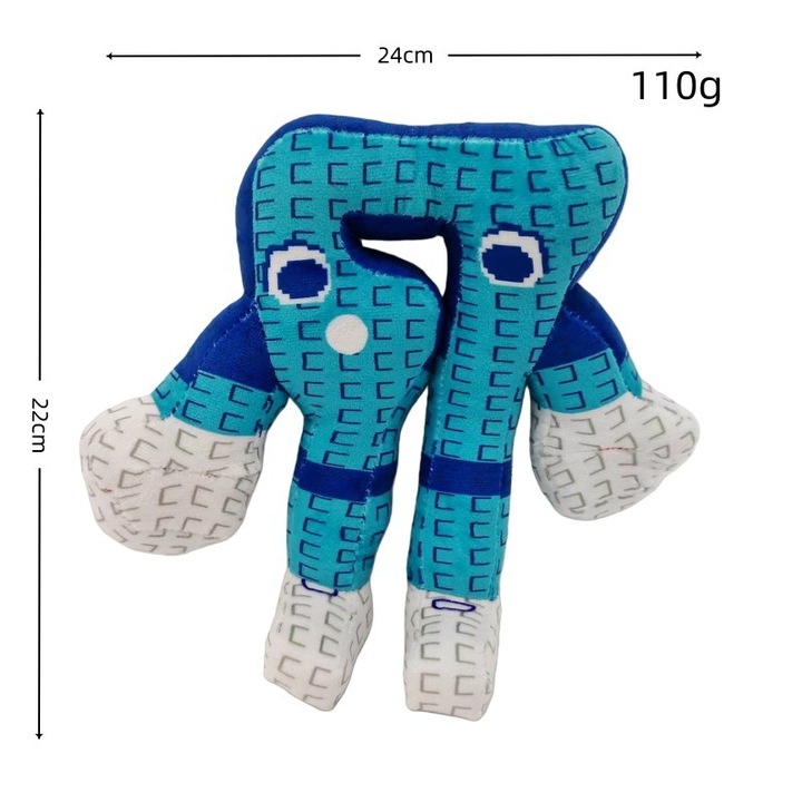 Jucarie de plus Brainrot, material moale si durabil, design jucaus, multicolor, 30x30cm