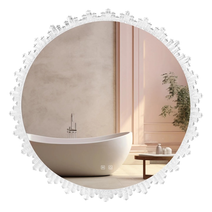 Rea tükör LED X013 80x80 LED, Átlátszó, 80x80x3cm