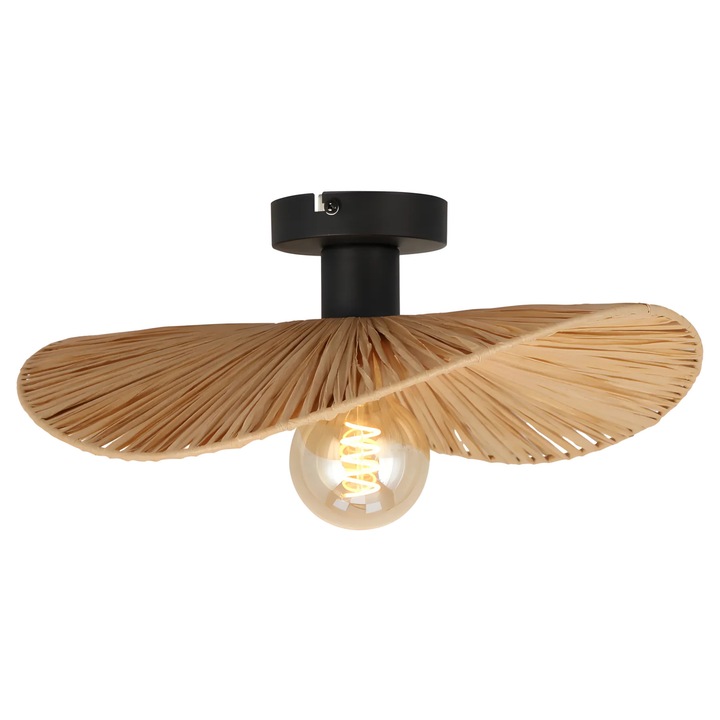 Lampa Suspendată Toolight APP1827-1C, Neagră, 410x410x140mm