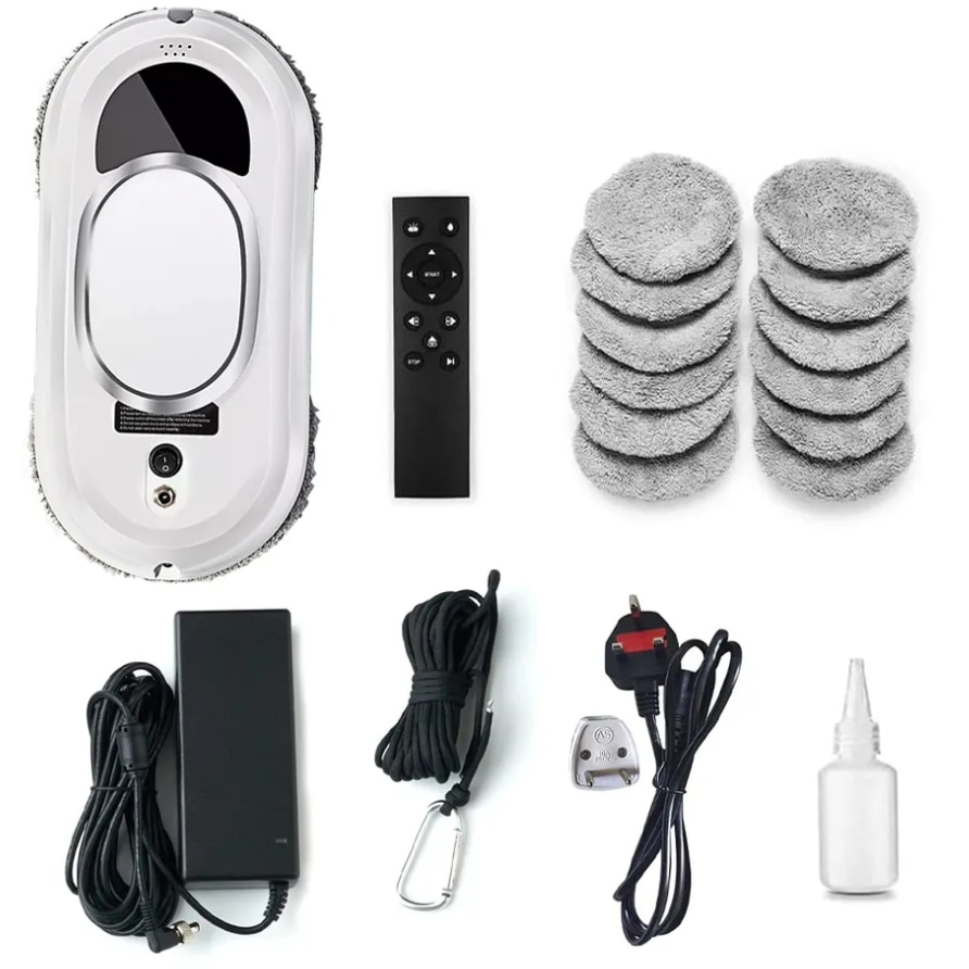 Robot de curățare geamuri ZAXER Smart Window, 72W, acumulator, protecție anti-cadere, alb, 290x144x120mm