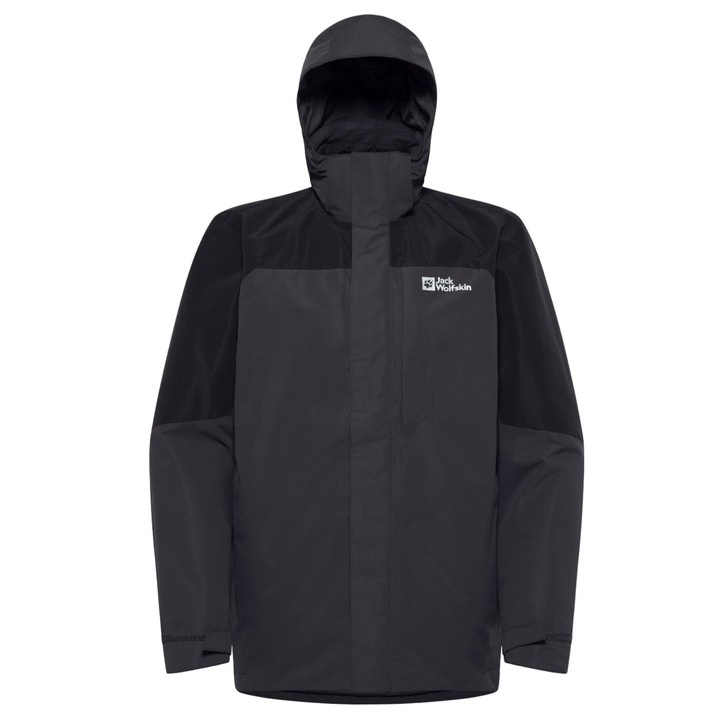 Jacheta barbati Jack Wolfskin Romberg 3in1 FW 2024, Negru