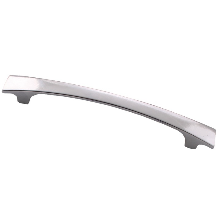 Maner pentru mobila, din metal, OZS-4046, lungime 160 mm, distanta gauri 128 mm, crom lucios