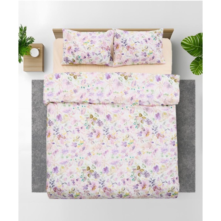 Dupla ágynemű 100% pamut, 4 részes, alma