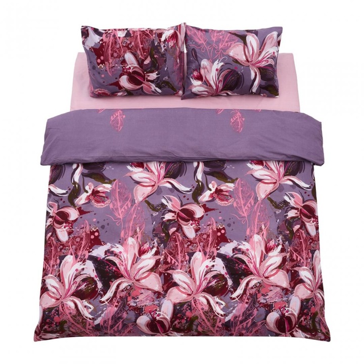 Kingsize ágynemű pamut, 132 tc, magnólia