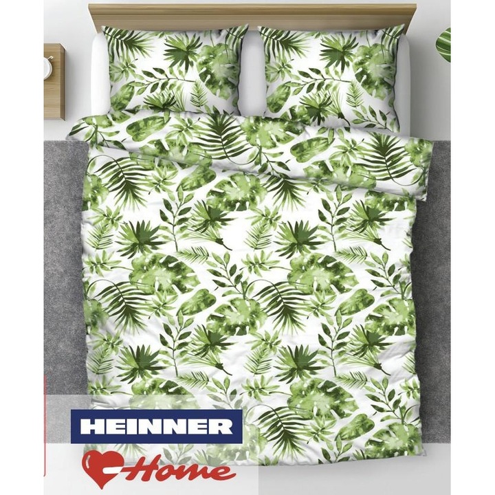 King size pamut ágynemű garnitúra, 144 tc, pálma