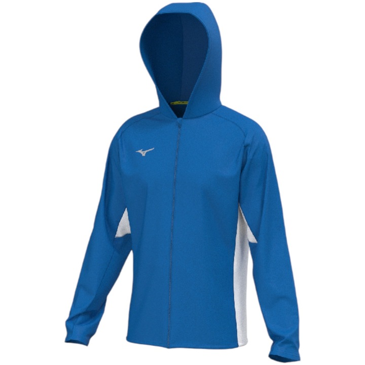 Férfi kapucnis pulóver Mizuno MZNRB Micro, Fehér/Kék